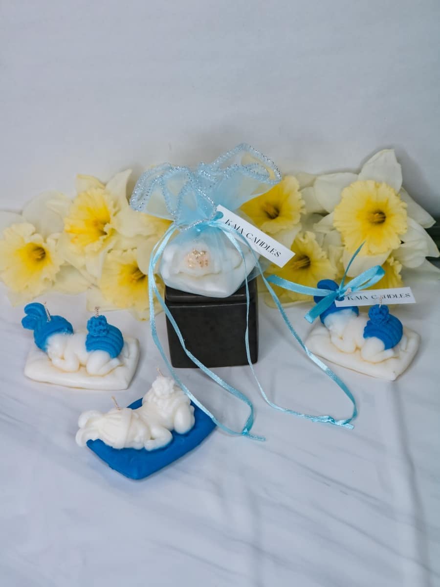 Marturii Botez lumanare BABY - saculet & eticheta - imagine 16